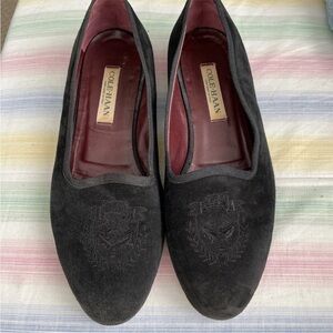 Cole Haan Formal Black Suede Slip on Loafer